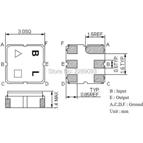 Free Shipping! New Original 10pcs/pack TA0871A TA 0871A TA0871 BL SAW Filter 1237.5 MHz SMD 3.0X3.0 mm