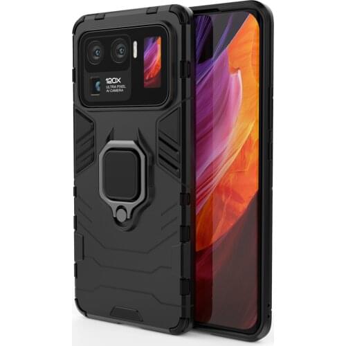 For Xiaomi Mi 11 Ultra Case Luxury Ring Back Cover Stand Armor ShockProof Case For Xiaomi Mi 11Ultra Mi11 Phone Cases