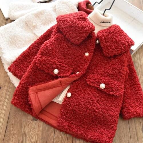 Girls coat and babys Kids Children woolen overcoat