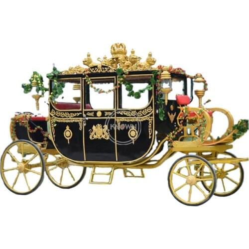 Electric Rickshaw Royal Type Luxury Horse Drawn Carriage Prinss Wedding Travel Sightseeing Trailer