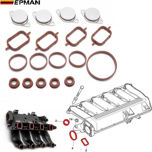 EPMAN 4 x 33MM Aluminium Swirl Flap Blank for Air Inlet Manifold Gaskets For BMW E46 E39 E38 E60 E90 TKYD801A