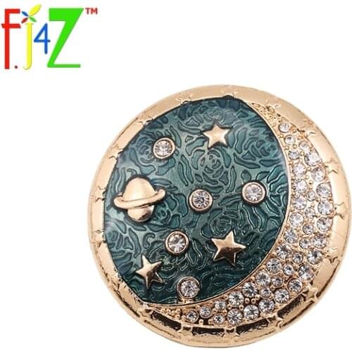 F.J4Z New arrival 3styles retro Fashion sun moon stars universe element Brooches Accesspries for women