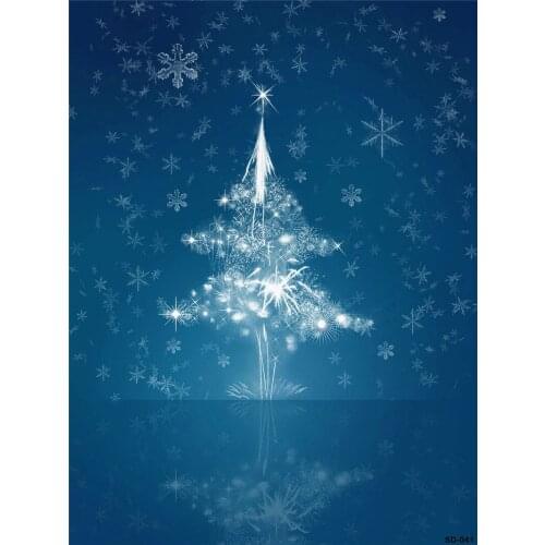 Christmas Tree Photography Background Backdrop 5X7 Photo Backdrop Snow World for Family Xmas Photos Custom Made for Kids