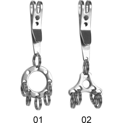 Stainless Buckle Carabiner Keychain Key Ring Multi-function Clip Hook Outdoor EDC Tool Hanging Equipment Bottle Opener Outdoor