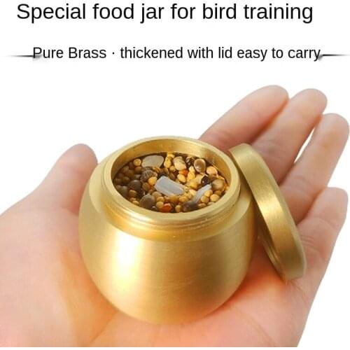 Bird training can pure copper special hand feeding box peony Xuanfeng parrot training supplies tools bird training artifact