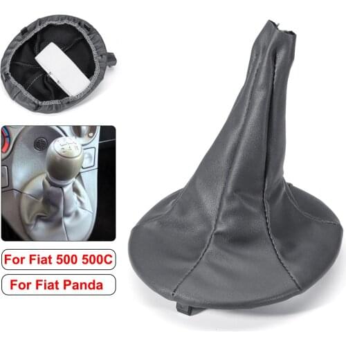 Car shift collar leggings boot coverfor FIAT PANDA 2003-2012 500 500C 2007-2013