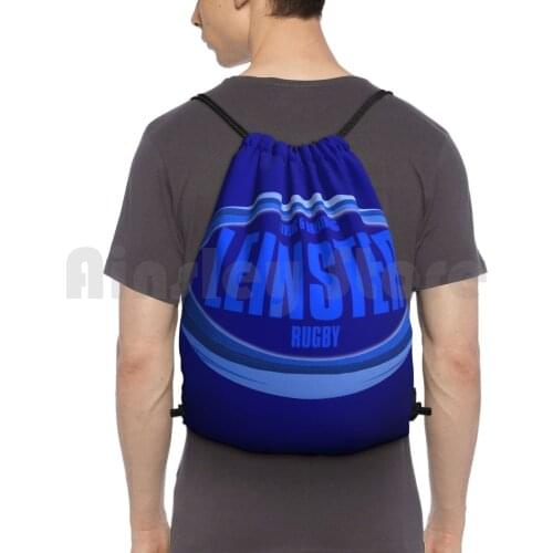 Leinster Rugby Backpack Drawstring Bags Gym Bag Waterproof Leinster Rugby Irish Rugby Rugby Union Rugby Fan Irfu Ireland