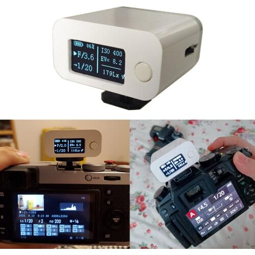 ZB-M08 Photography Set-top Reflection Light Meter Film photography Hot and cold shoe fixing new Camera Luminometer