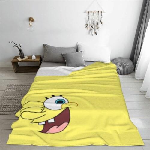Portable warm flannel Sponge Baby blanket Kawaii Anime blankets for Sofa Sherpa Fleece Bedspread Wrap