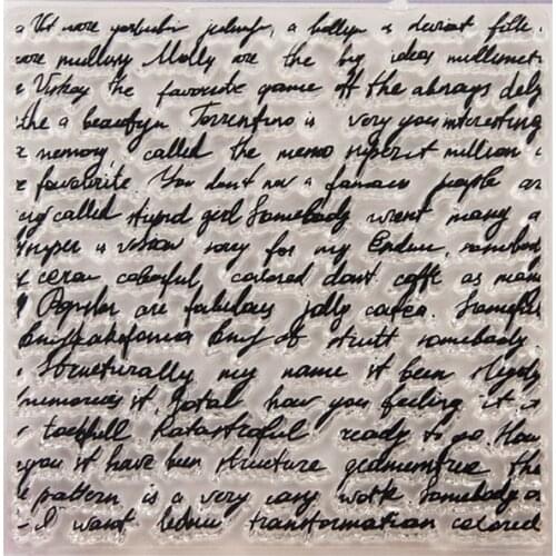 Transparent Stamp Silicone Seal Sheet For DIY Scrapbook Craft Card Album T1266