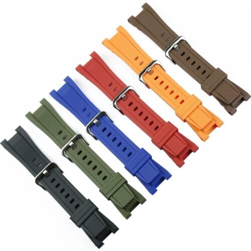 Resin strap mens pin buckle watch accessories for Casio bracelet GST-S130 S110 S100 W130L W100 W110 210 sports waterproof band