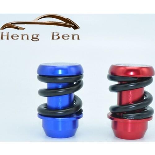 HB 2017 New Metal Shift Lever Knob Alloy Aluminum Car Spring Gear Shift Knob Shifter Lever Auto Shifter Manual Transmission
