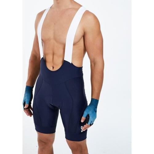 SoukCamisa de ciclismo com suspensórios, bermuda respirável para mountain bike com almofada de gel 19 d, calças de bicicleta mtb