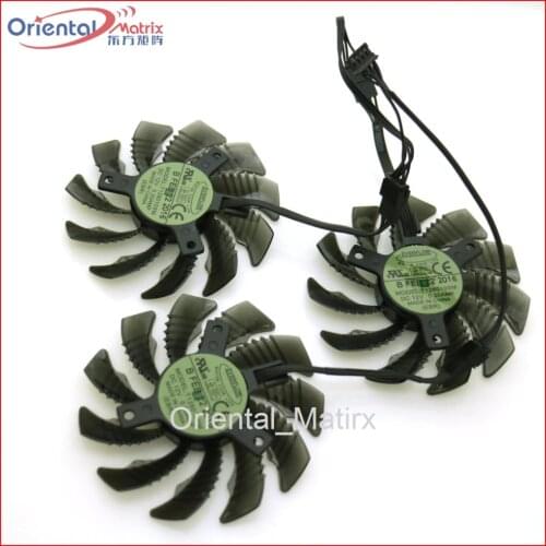 T128010SM DC12V 0.20AMP 75mm 4Pin VGA Fan For Gigabyte GTX1050 1060 1070 1080 G1 N950OC N960G1 N970 Graphics Card Cooling Fan