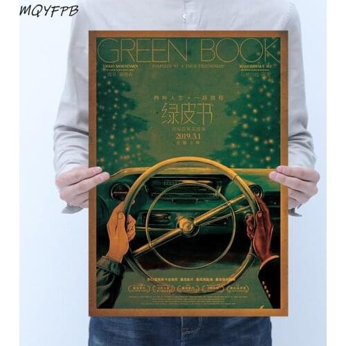 Classic Movie Green Book Kraft Paper Poster Wall Sticker Decorative Painting Household Products 50.5x3cm