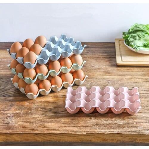 1PC Fridge Egg Storage Box 15-Grid Plastic Egg Tray Holder Organizer Box Container Egg Dispenser Refrigerator Capacity QA 126
