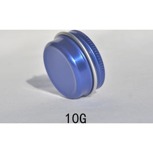 10g Blue Nails Art Accessories Small Aluminum Jars 10ml Makeup Powder Mascara Nail Polish Oil Gifts Refillable Packaging Cans