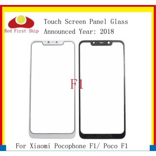 10Pcs Front Outer Screen Glass Lens Replacement Touch Screen For Xiaomi Pocophone F1 Poco F1