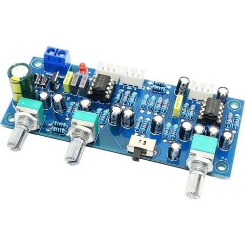 2.1 Channel Subwoofer Preamp Board Low Pass Filter Pre-Amp Amplifier Board Ne5532 Low Pass Filter Bass Preamplifier