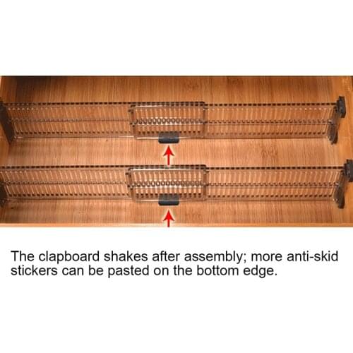 2pcs/set Durable Drawer Cabinet Storage Partition Divider Adjustable DIY Organizer Home Storage Storage Drawers Organization