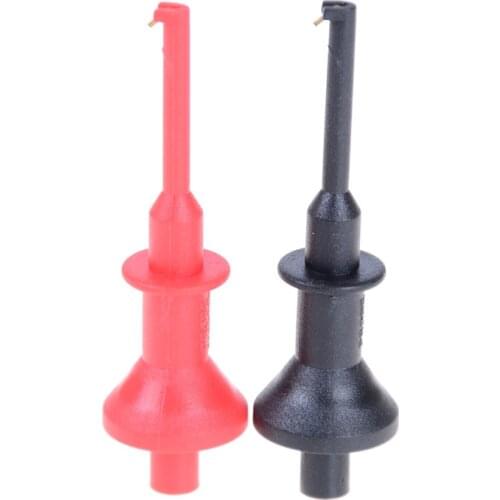 2pcs Aperture Direct Plug-in Test Hook Clip Multimeters Test Lead Extension Hook Probe Testing Clip