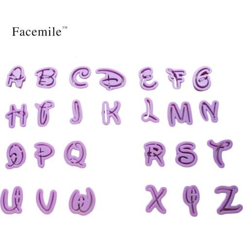 26 Letter Number Cake Decorating Sugarcraft Plunger Cutter Cookie Decorating Fondant Baking Tools 51047 Gift