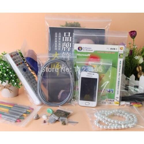 29x40cm(11.42" x15.75"), Thick PE bag 100 X Clear Zip Lock poly bag -Resealable zipper grip seal plastic pouch packaging