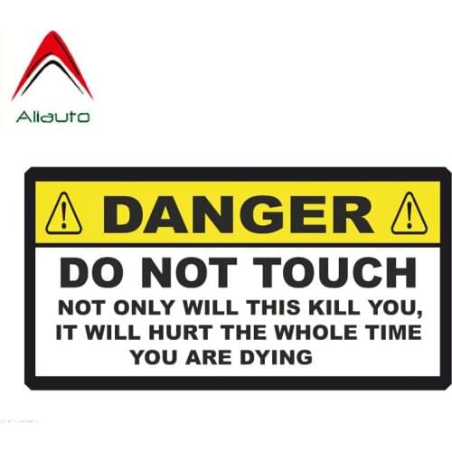Aliauto Decorate Car Sticker Danger Funny Not Only Will This Kill You Decal Accessories PVC for Nissan Suzuki Peugeot,14cm*7cm