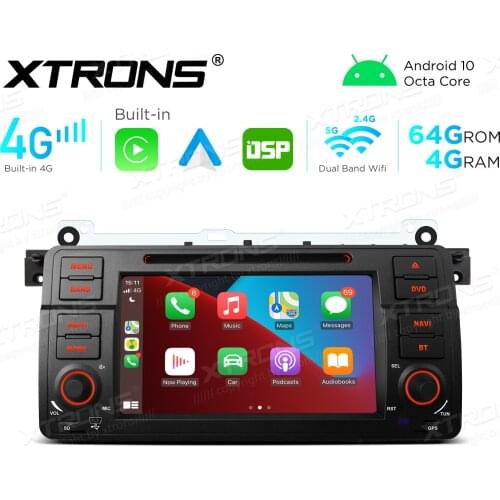 7" Android 10.0 OS Car DVD Multimedia System Player GPS Radio for MG ZT 2001-2005 with Built-in 4G Module & Built-in DSP