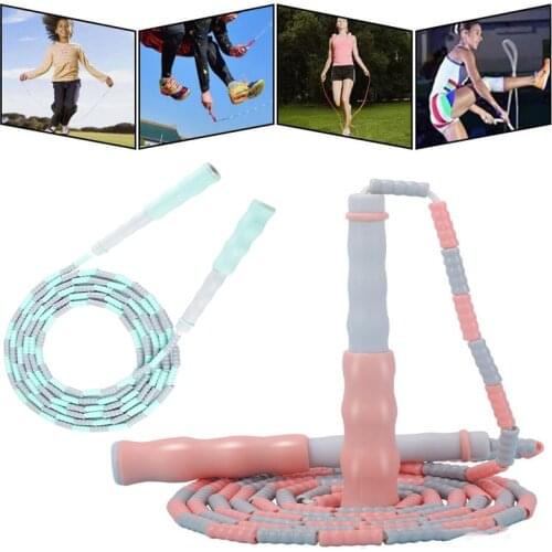 Childrens Bamboo Rope Skipping Exercise Exercise Portable Adjustable Non-slip Bamboo Rope with Handle Hard Yoga Rope