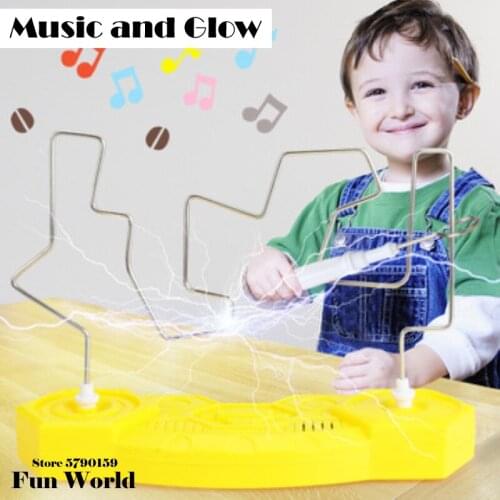 Childrens educational toys electric touch maze Music glow Training attention labyrinth Birthday gift Christmas present