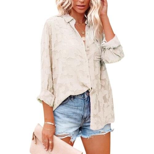 JOLOUN Womens Chiffon Blouses