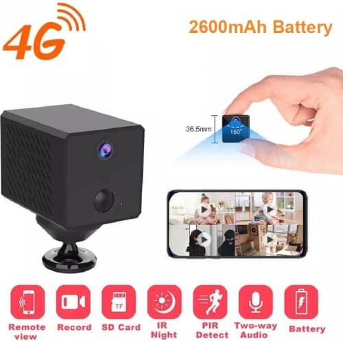 CB72 4G Camera SIM Card Smart IP Camera 1080P Mini Battery Camera Baby Monitor IR Night Vision Surveillance PIR Human Detection