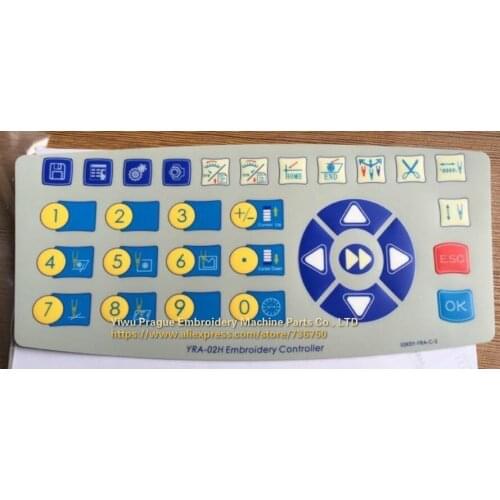 YRA-02H Embroidery Controller keyboard keypad membrane switch for Richpeace FY embroidery machine spare parts 02KEY-YRA-C-2