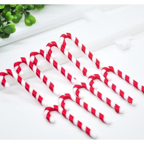 Hot Sale 24PCS Christmas tree pendant candy cane decoration Christmas Tree decorations childrens toys gift cake decorations