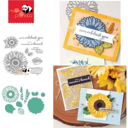 Sunflower Metal Cutting Dies and Stamps For Scrapbooking Dies Craft Stencil Embossing Craft Supplies New Cutting Dies
