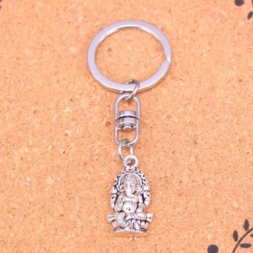 Fashion Ganesha elephant buddha Keychain Pendant Key Rings Shoulder Bag Purse Car Accessories for Women Girl Kids Gift