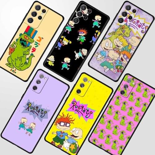Cartoon Rugrat Silicone Phone Case for Samsung Galaxy S21 Ultra S20 FE S10 Plus S9 S8 S10e S7 5G Soft Cover Fundas Capa