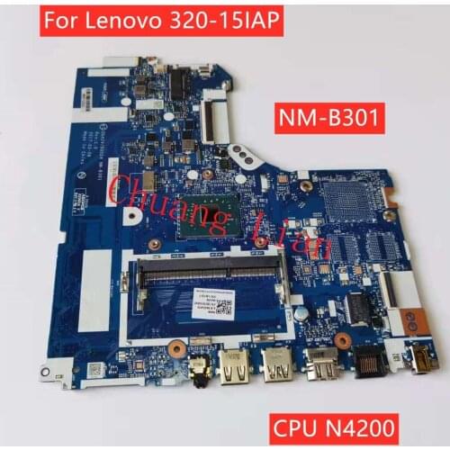 NM-B301 For Lenovo 320-15IAP Laptop motherboard DG424 DG524 NM-B301 with CPU N4200 UMA DDR3 FRU 5B20P20643 100% Fully Tested