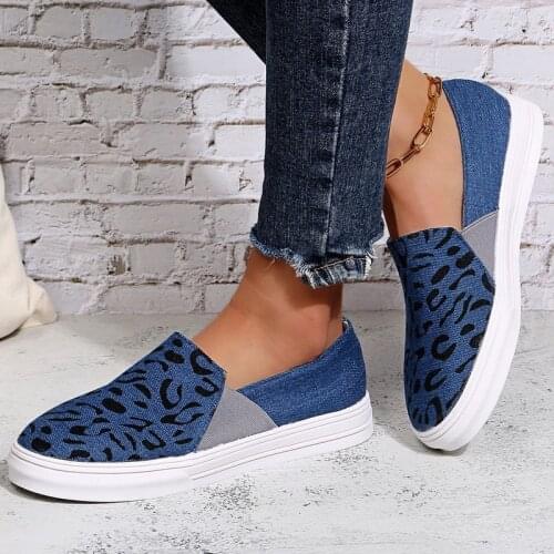 Mothers Shoes, Knitted Fabric Loafers for Women, Casual Sneakers for Spring and Summer, Flat Heels, Breathable Flat Shoes