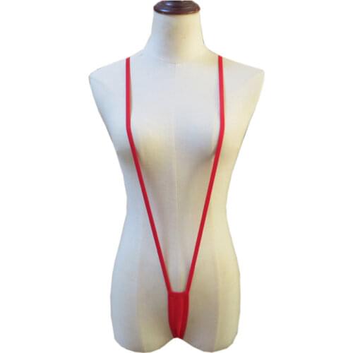 Sexy bikini swimwear women swimsuit one piece biquini bikinis Candy colors String Shoulder strap Big V Dew point spa Sunbathing