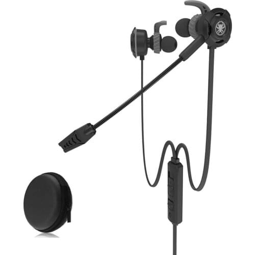 PLEXTONE G30 In-ear Earphones Bass Noise Cancelling Stereo Gaming Earbuffs Headset with Mic for PC Computer Tablet Notenook
