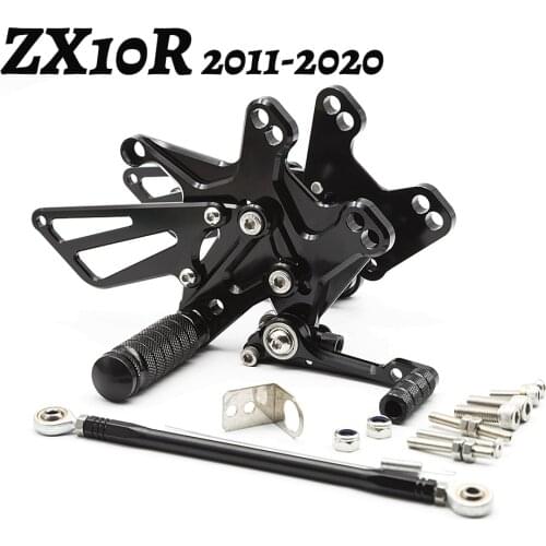 For Kawasaki ZX10R ZX-10R ZX10 R 2011-2020 Adjustable Rearset Rear Set Footrest Footpeg Motorcycle Foot Peg Pedal Accessories