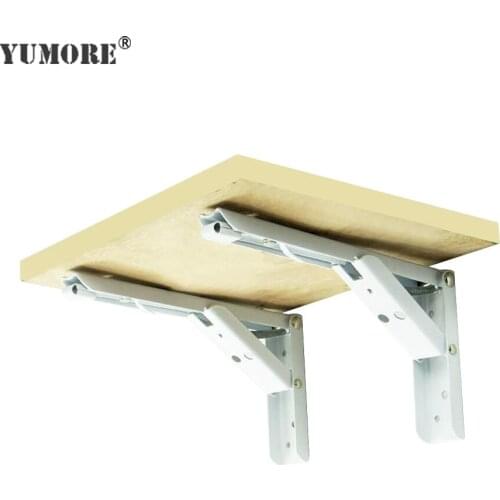YUMORE 30pcs/lot steel shelf brackets Iron folding shelf bracket decorations home furniture brackets shelf support
