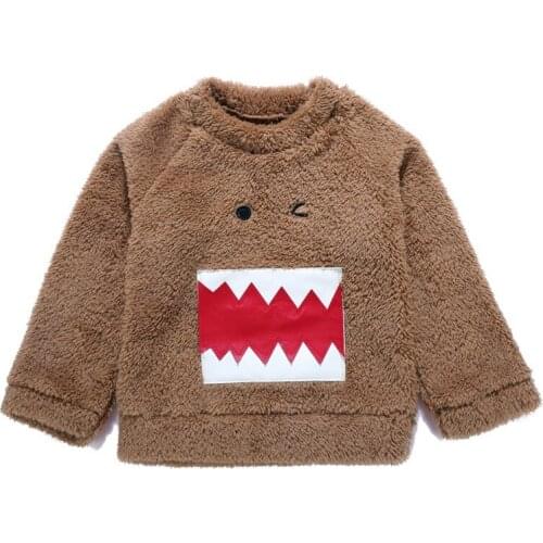 Boys Long Sleeve Tops T-shirt Autumn Winter Casual Child Toddler Clothing Cartoon Print Children Sweatshirt Clothes Cute Wear