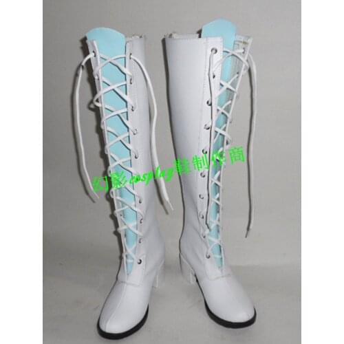 Touhou Project Morichika Rinnosuke White Long Halloween Cosplay Shoes Boots H016