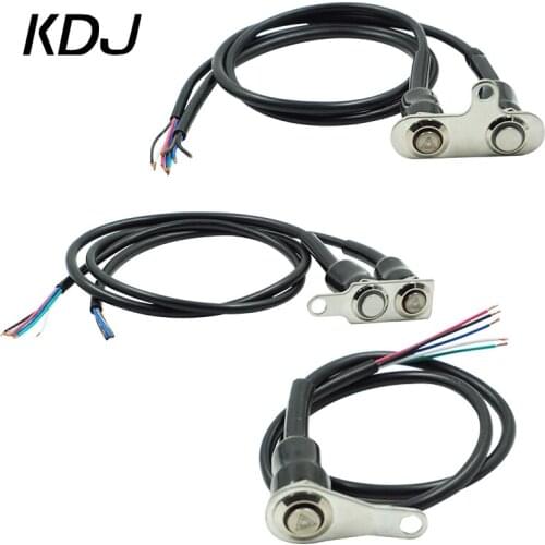 Universal Motorcycle Switch Handlebar Adjustable Mount for Headlight Warning Light Start Kill Waterproof Button with LED