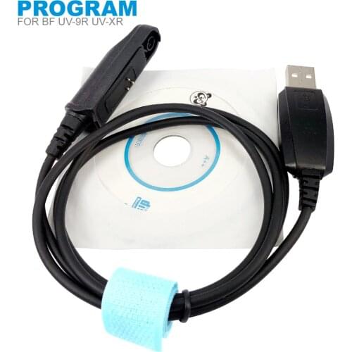 USB Programming Cable For BaoFeng UV 9R UV-9R Plus GT-3WP BF-A58 UV-XR BF-9700 Waterproof Walkie Talkie With Driver CD