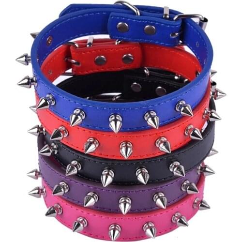 2pcs/lot New pet collar dog rivet collar anti bite cat collar golden dog collar medium and large dog collar