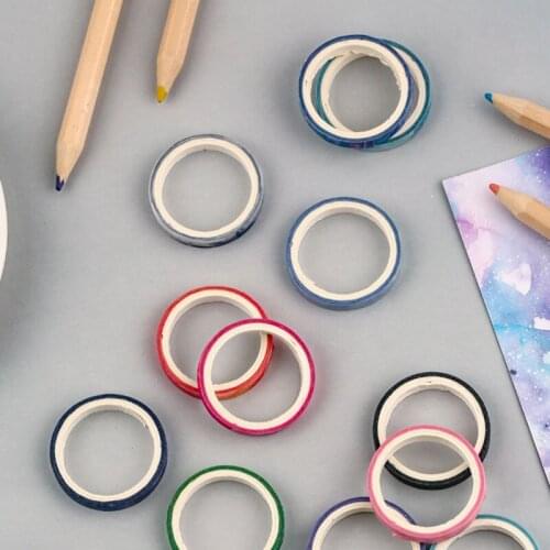 20Pcs Multi-color Washi Tape Aesthetic Scrapbooking Decorative Adhesive Tapes Paper Japanese Stationery Sticker DQ-Drop
